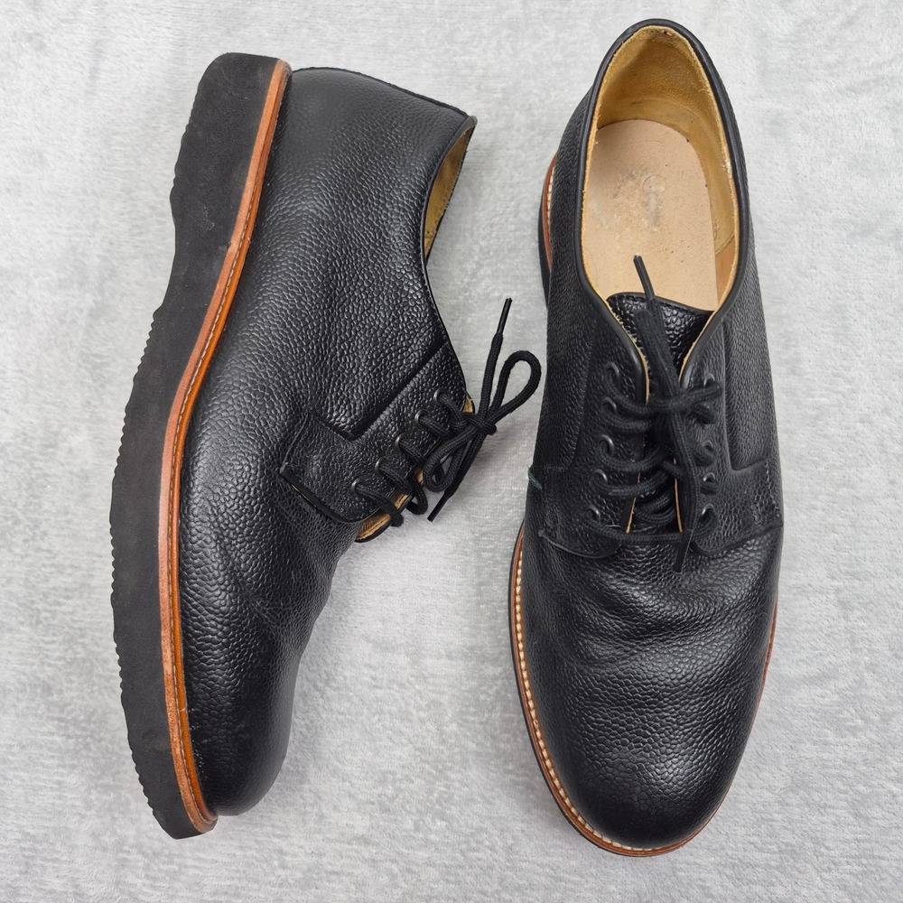 Samuel Hubbard Vibram Black Pebbled Leather Shoes Mens 10.5 M2150 178 Highlander
